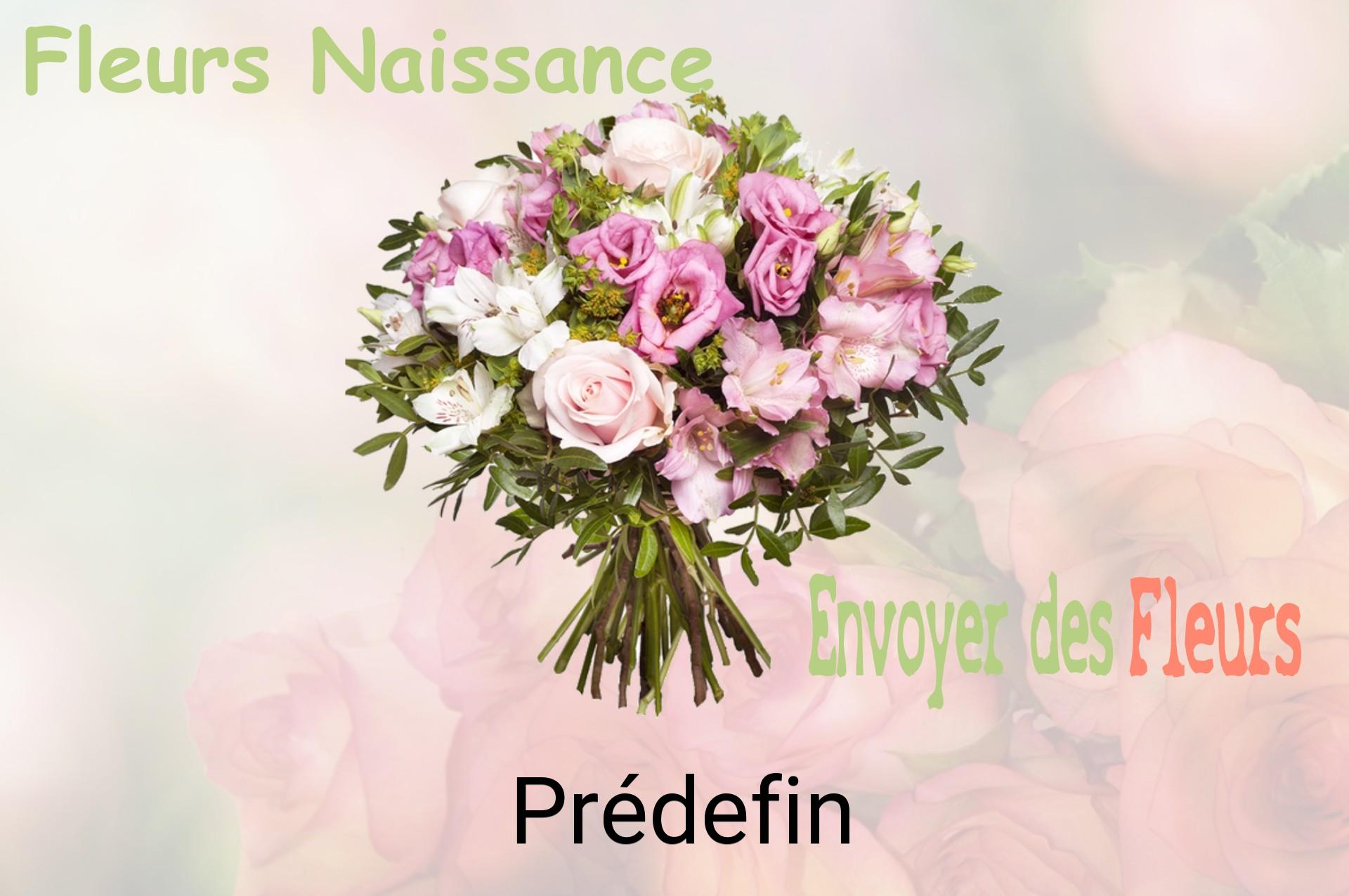 Bouquet de fleurs de naissance livré à Prédefin